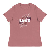 Love-Floral Women's Relaxed T-Shirt