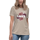 Love-Floral Women's Relaxed T-Shirt