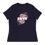 Love-Floral Women's Relaxed T-Shirt