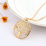 Fashion Silver/Gold Tree Of Life Pendant Necklace