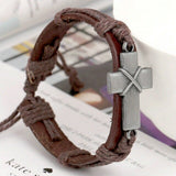 Leather Bracelet Unisex Hand Woven