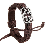 Leather Bracelet Unisex Hand Woven