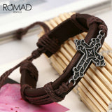 Leather Bracelet Unisex Hand Woven