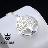 Totem Silver Tree Of Life Pendant Necklace