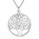 Totem Silver Tree Of Life Pendant Necklace